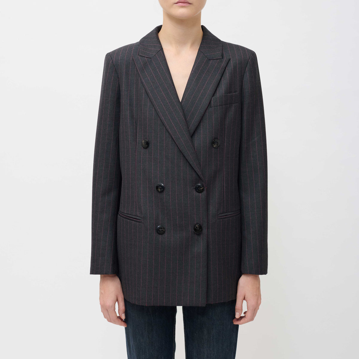 VICTORY Pinstripe Blazer