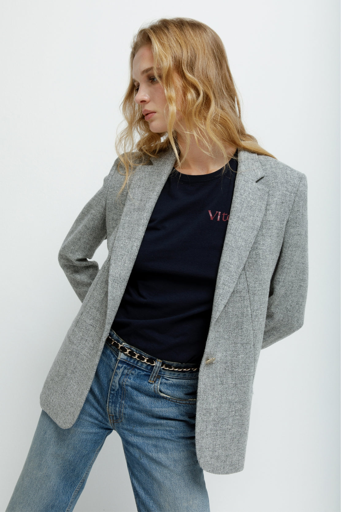 READY Wool Shetland Blazer
