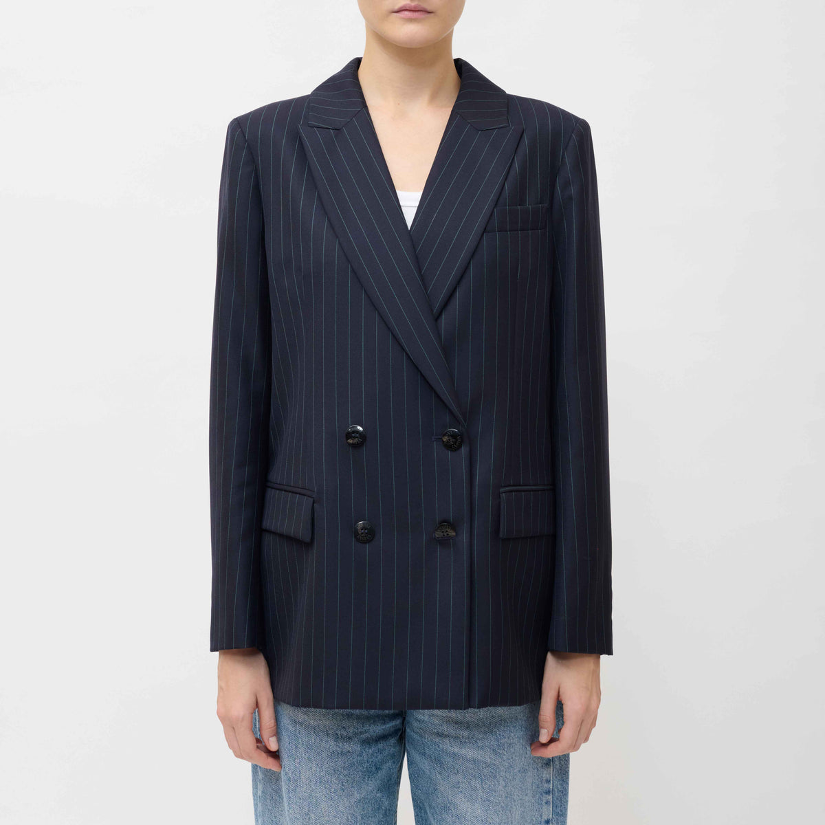 MOVE Pinstripe Blazer