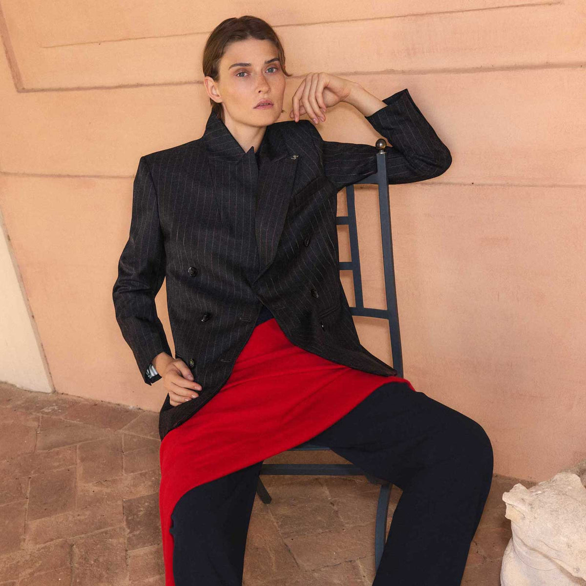 VICTORY Pinstripe Blazer